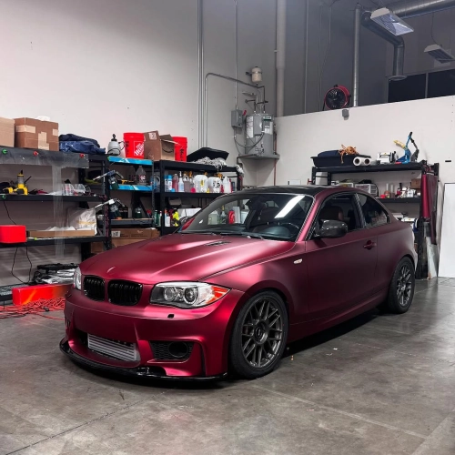 Ravoony Plus PET Matte Chrome Romanee Red Vinyl Car Wrap review 