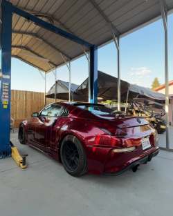 Ravoony Plus Liquid Metallic Dragon Blood Red Vinyl Car Wrap review Leo 04