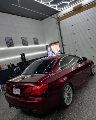 Ravoony Plus Liquid Metallic Dragon Blood Red Vinyl Car Wrap review WINDSOR WRAP 03