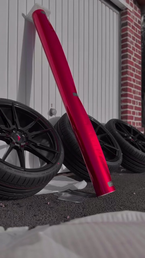 Ravoony Plus Gloss Metallic Vampire Red Vinyl Car Wrap review FSK🇫🇷