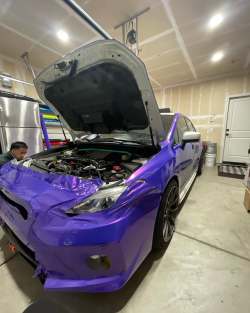 Ravoony Plus Glossy Explosion Purple Car Vinyl Wrap review KOZZY WRAPS LLC 04