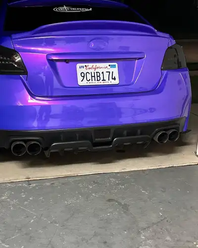 Ravoony Plus Glossy Explosion Purple Car Vinyl Wrap review KOZZY WRAPS LLC 04