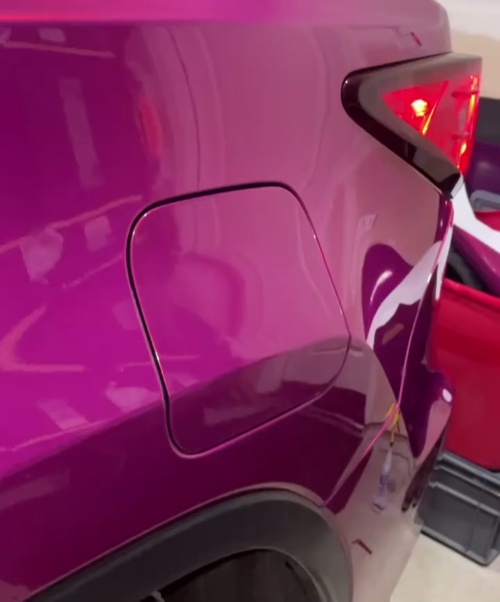 Ravoony Plus PET Gloss Glaze Pagoda Red Car Vinyl Wrap review KOZZY WRAPS LLC 02
