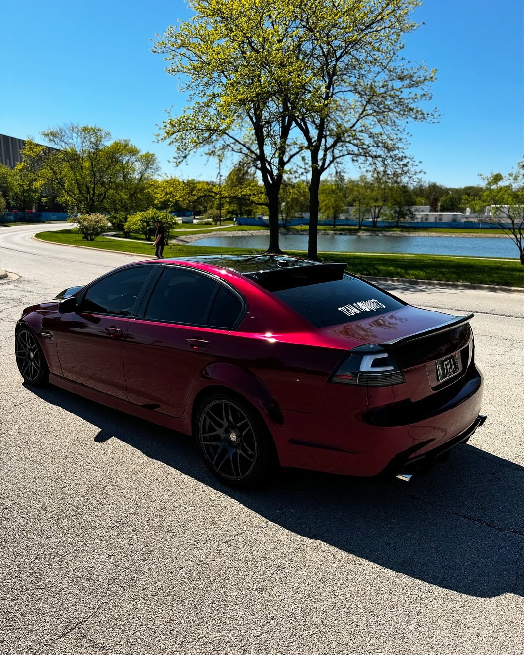 Ravoony Plus Liquid Metallic Dragon Blood Red Vinyl Car Wrap review Styluxe Autostyling 03