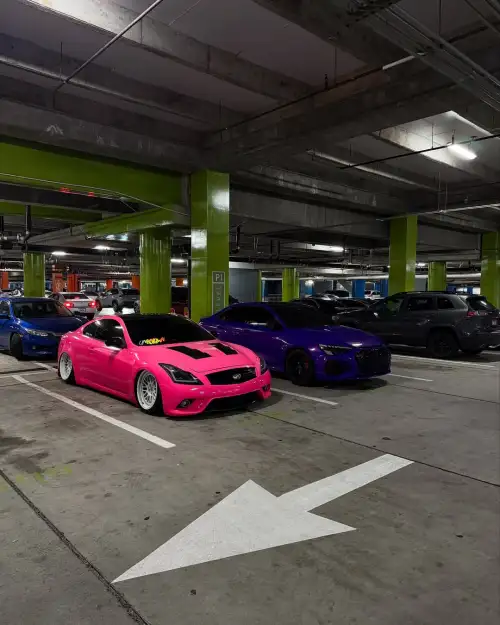 Ravoony Plus Glossy Fluorescent Pink Car Vinyl Wrap review VQCAM
