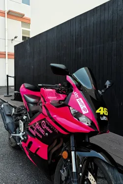 Ravoony Plus Glossy Fluorescent Pink Car Vinyl Wrap review Marry