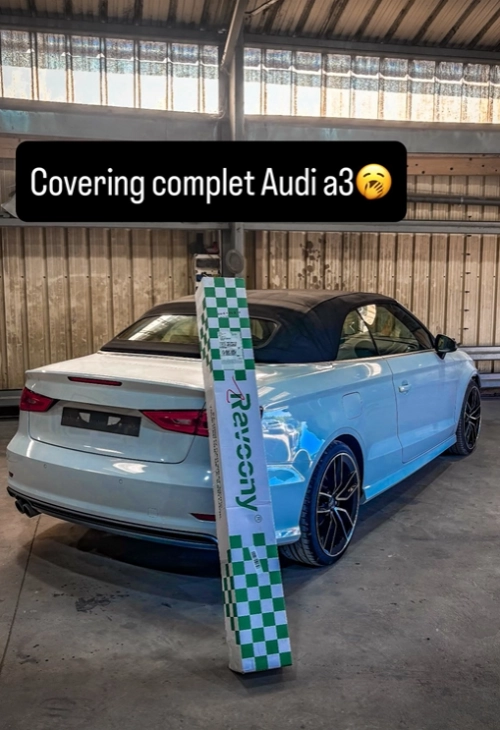 Ravoony Basic Glossy Miami Blue Vinyl Wrap review 