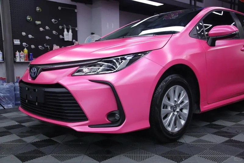 Ravoony Basic Pure Metal Princess Pink Car Vinyl Wrap review Point 01