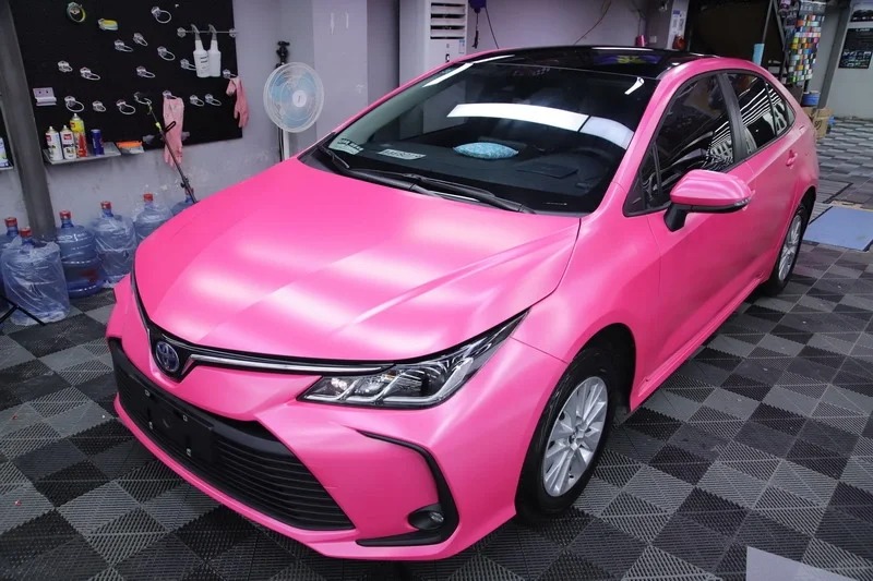 Ravoony Basic Pure Metal Princess Pink Car Vinyl Wrap review Point 02