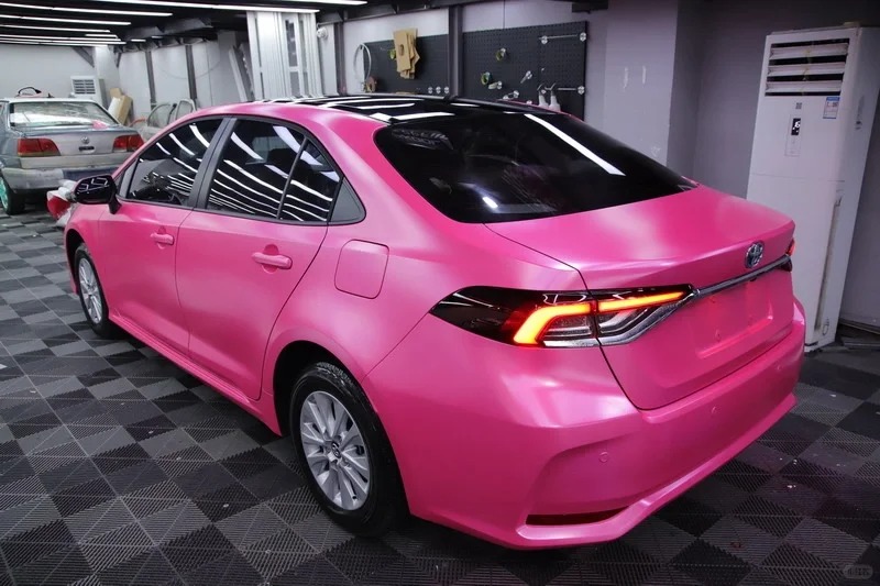 Ravoony Basic Pure Metal Princess Pink Car Vinyl Wrap review Point 03