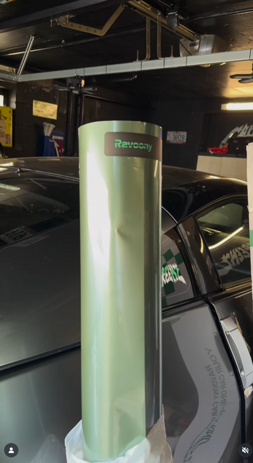 Ravoony Plus Ferrari Gloss Verde Francesca Green Vinyl Car Wrap review llami Lucas