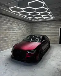 Ravoony Plus Matte Chrome Romanee Red Vinyl Car Wrap review 0