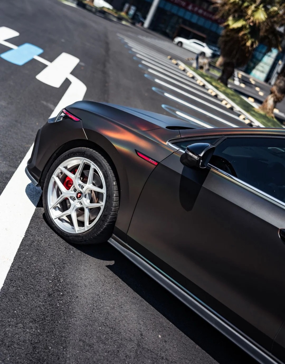 Ravoony Plus PET Matte Neon Electroplated Tungsten Steel Grey Car Vinyl Wrap review Rene Vocioni 01