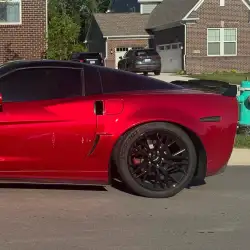 Ravoony Plus Gloss Metallic Vampire Red Vinyl Car Wrap review kam 04