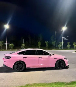 Ravoony Basic Gloss Crystal Peach Pink Car Vinyl Wrap review Janov