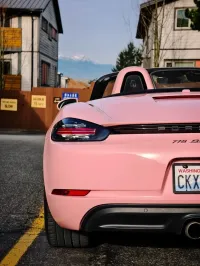 Ravoony Basic Gloss Crystal Peach Pink Car Vinyl Wrap review 3