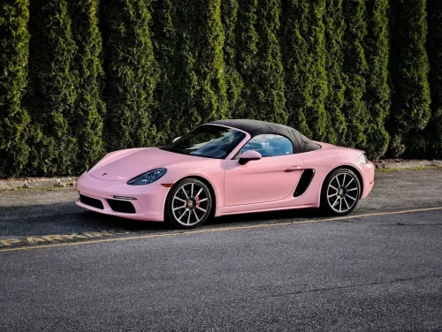 Ravoony Basic Gloss Crystal Peach Pink Car Vinyl Wrap review 