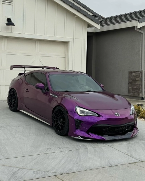   Ravoony Plus Ultra Gloss Metal Paint Grape Purple Vinyl Wrap review 