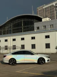 Ravoony Plus Glossy Laser White Car Vinyl Wrap review 1