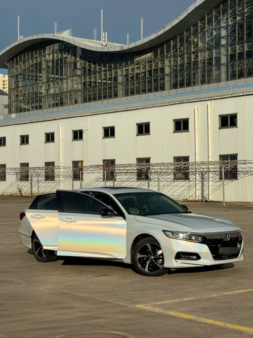 Ravoony Plus Glossy Laser White Car Vinyl Wrap review 