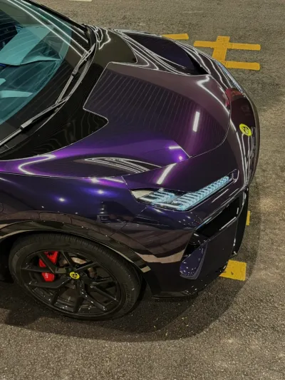 Ravoony Basic Audi Gloss Midnight Purple Car Vinyl Wrap review Chaos