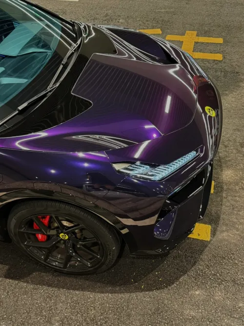 Ravoony Basic Audi Gloss Midnight Purple Car Vinyl Wrap review 