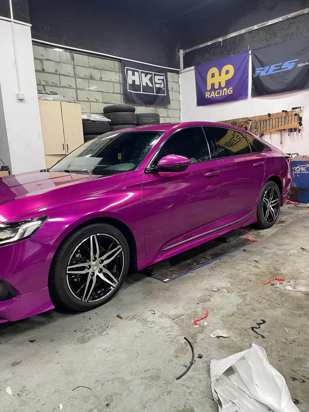 Ravoony Plus Gloss Pearl Grape Purple Car Wrap review SPEED 00