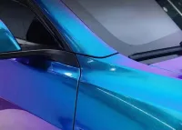 Ravoony Plus Gloss Diamond Blue Purple Vinyl Wrap review 1
