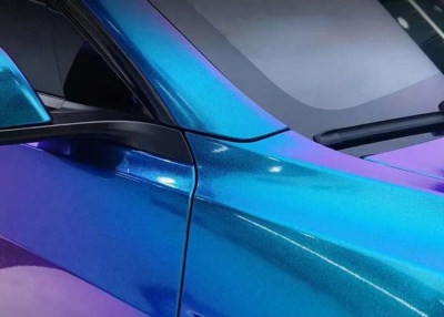 Ravoony Plus Gloss Diamond Blue Purple Vinyl Wrap review Dunck Omar 01