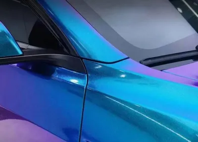 Ravoony Plus Gloss Diamond Blue Purple Vinyl Wrap review Dunck Omar 01