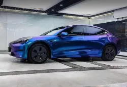 Ravoony Plus Gloss Diamond Blue Purple Vinyl Wrap review Dunck Omar 01