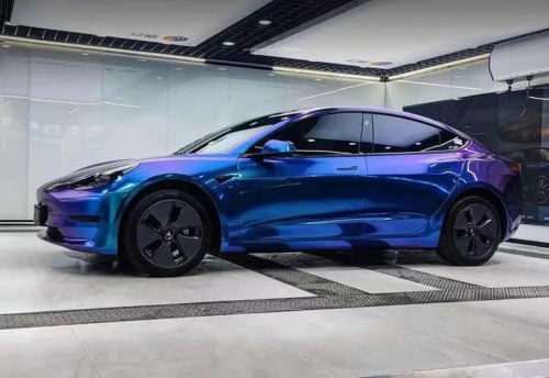 Ravoony Plus Gloss Diamond Blue Purple Vinyl Wrap review 