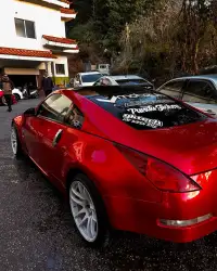 Ravoony Plus Gloss Metallic Vampire Red Vinyl Car Wrap review 1
