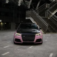 Ravoony Plus PET Glossy Oolong Milk Tea Pink Car Wrap review 0