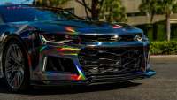 Ravoony Plus Gloss Holographic Rainbow Chrome Laser Black Car Vinyl Wrap review 1