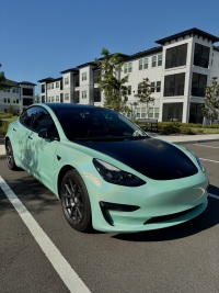   Ravoony Plus Glossy Laser Tiffany Car Vinyl Wrap review 1