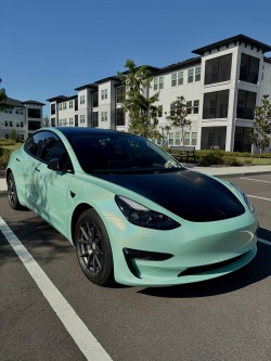   Ravoony Plus Glossy Laser Tiffany Car Vinyl Wrap review jengababy 02