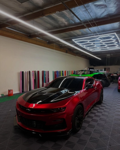 Ravoony Plus Gloss Metallic Vampire Red Vinyl Car Wrap review 