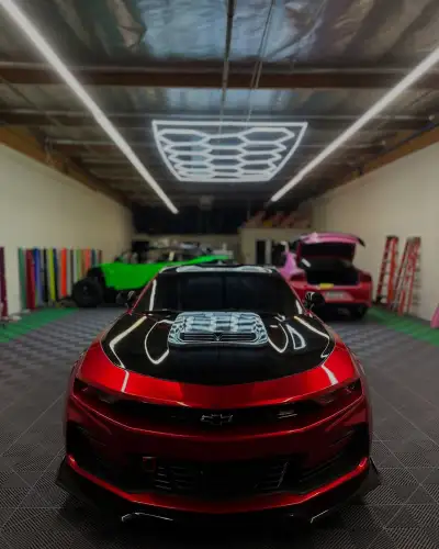 Ravoony Plus Gloss Metallic Vampire Red Vinyl Car Wrap review Simplewrapz 02