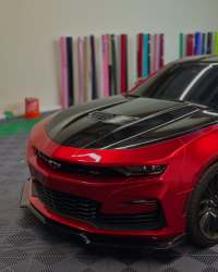 Ravoony Plus Gloss Metallic Vampire Red Vinyl Car Wrap review 1