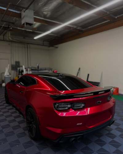 Ravoony Plus Gloss Metallic Vampire Red Vinyl Car Wrap review Simplewrapz 04