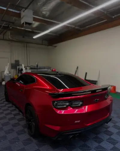 Ravoony Plus Gloss Metallic Vampire Red Vinyl Car Wrap review Simplewrapz 04