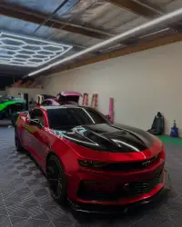 Ravoony Plus Gloss Metallic Vampire Red Vinyl Car Wrap review 3