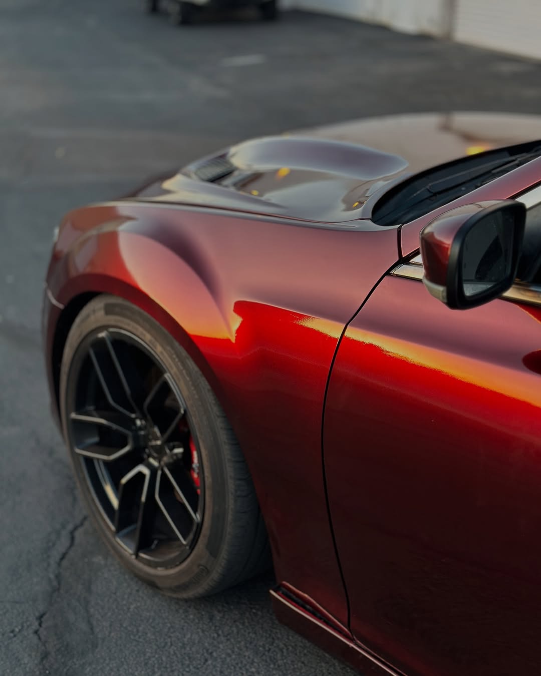 Ravoony Basic Liquid Metallic Dragon Blood Red Vinyl Car Wrap review Simplewrapz 04