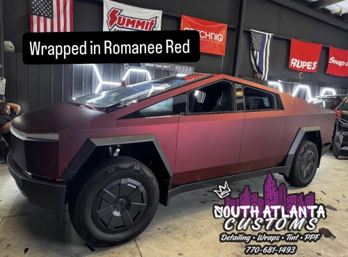 Ravoony Plus PET Matte Chrome Romanee Red Vinyl Car Wrap review 