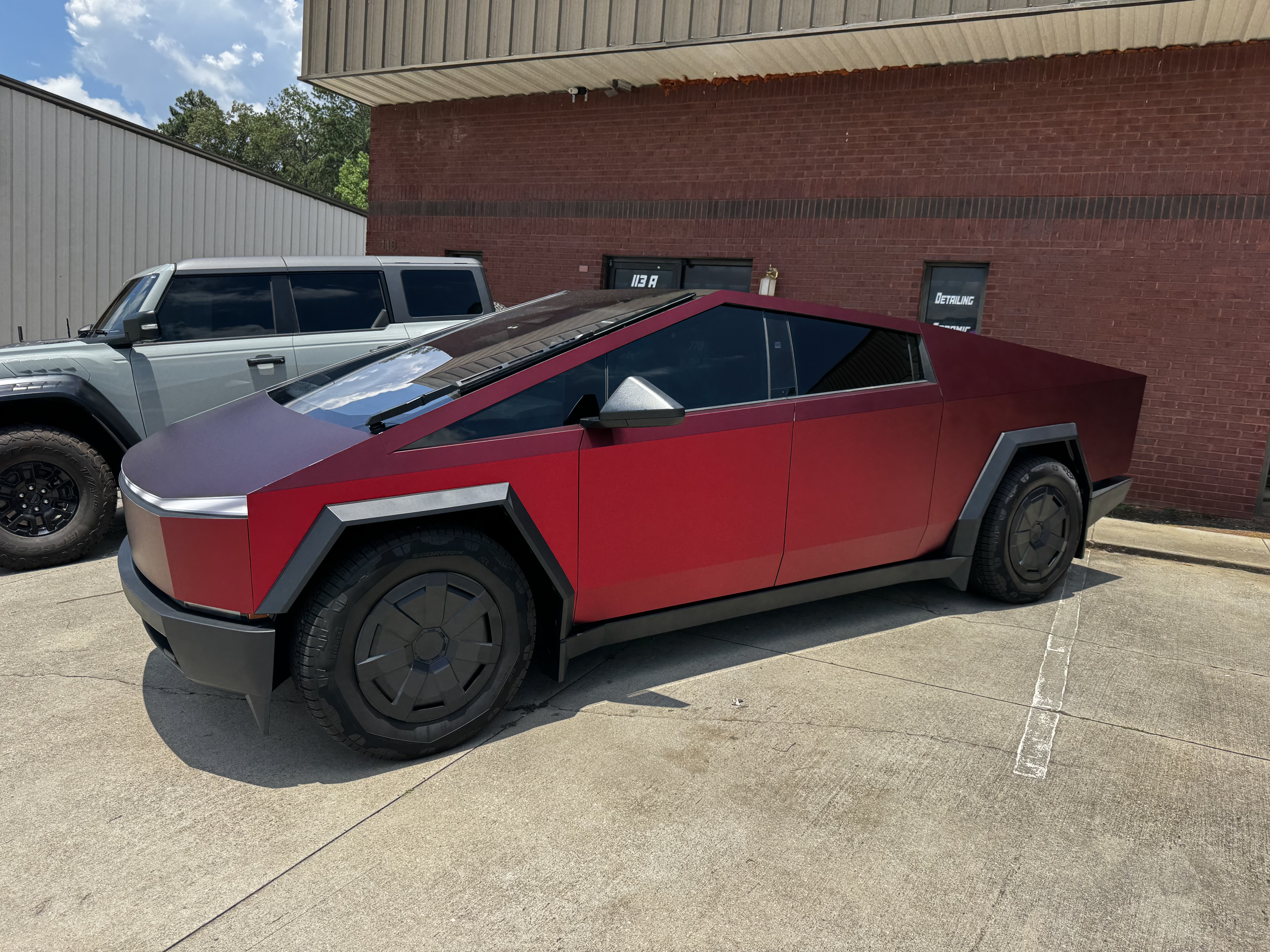 Ravoony Plus Matte Chrome Romanee Red Vinyl Car Wrap review Kayla maxwell 03