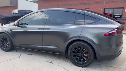 Ravoony Plus Matte Metallic Graphite Black Car Vinyl Wrap review Kayla Maxwell