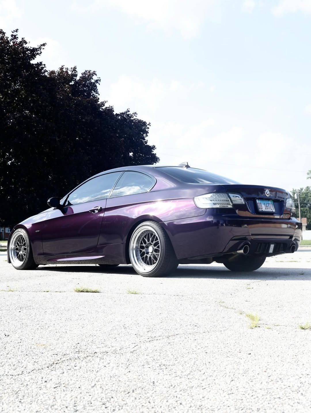 Ravoony Plus Gloss Midnight Purple Car Vinyl Wrap review 335E 03