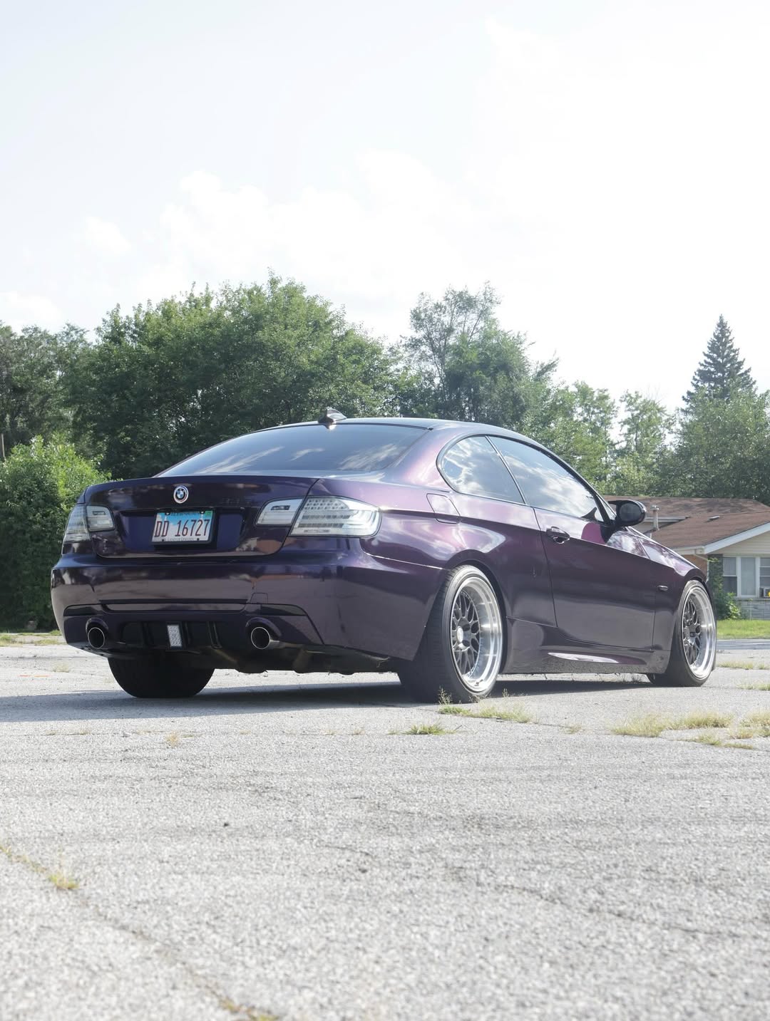 Ravoony Plus Gloss Midnight Purple Car Vinyl Wrap review 335E 04