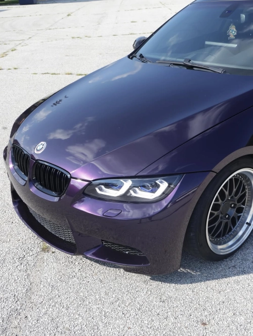 Ravoony Plus PET Gloss Midnight Purple Car Vinyl Wrap review 